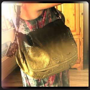Authentic Prada Ombré Stumpato shoulder bag